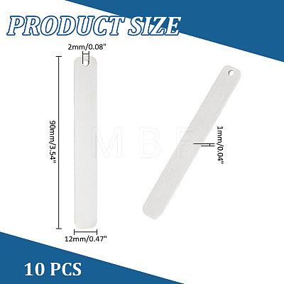 210 Stainless Steel Bookmarks DIY-WH0430-487P-1