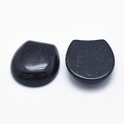 Synthetic Blue Goldstone Cabochons G-G760-C03-1
