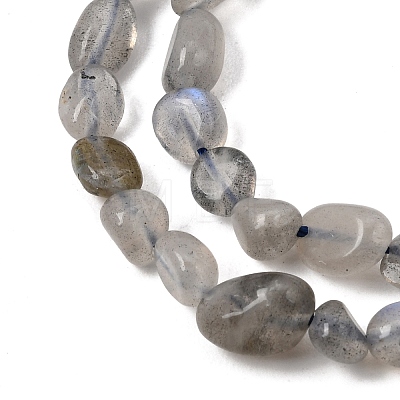 Natural Labradorite Nuggets Beads Strands X-G-J335-40-1