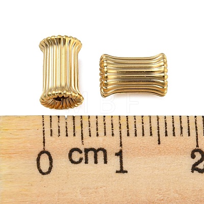 Rack Plating Eco-friendly Brass Beads KK-M257-11G-1