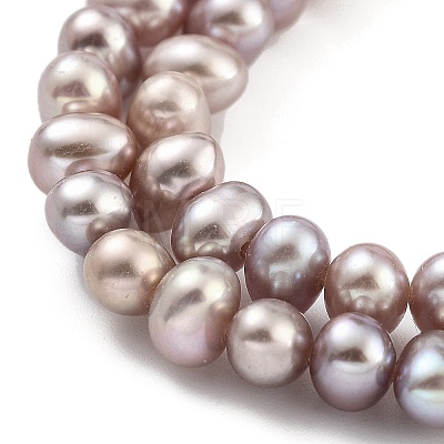 Natural Cultured Freshwater Pearl Beads Strands PEAR-C003-08D-1