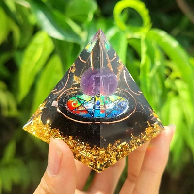 Orgonite Pyramid Resin Energy Generators PW-WG26860-01-1