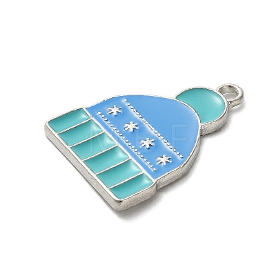 Winter Theme Alloy Enamel Pendants ENAM-M002-05J-P-1