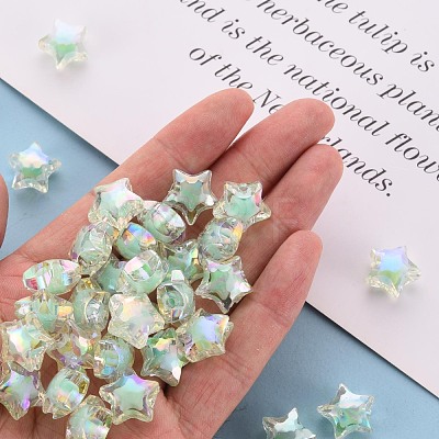Transparent Acrylic Beads TACR-S152-02D-SS2111-1