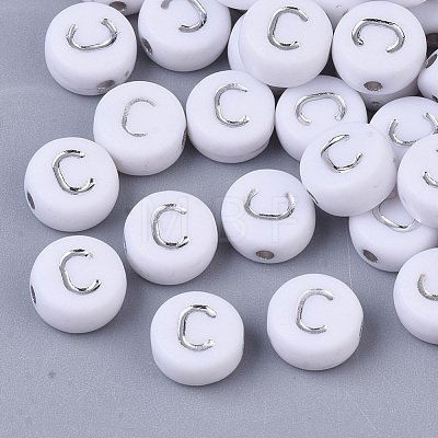 Plating Acrylic Beads PACR-R243-04C-1