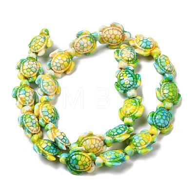 Synthetic Turquoise Dyed Beads Strands X-G-P507-05A-1