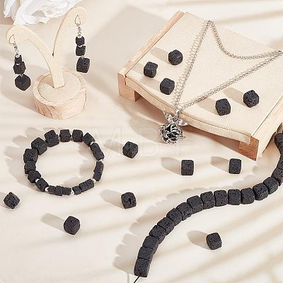 Natural Lava Rock Beads Starnds G-WH0018-034C-1