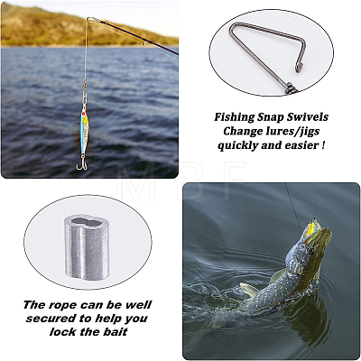 Brass Fishing Snaps Swivels DIY-FH0005-18-1