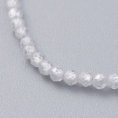 Cubic Zirconia Beaded Necklaces NJEW-JN02618-04-1