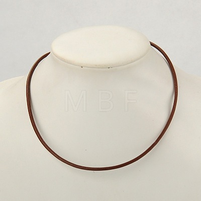 Cowhide Leather Necklace Making AJEW-JW00001-05-1