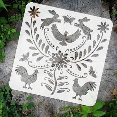 PET Hollow Out Drawing Painting Stencils DIY-WH0391-0716-1