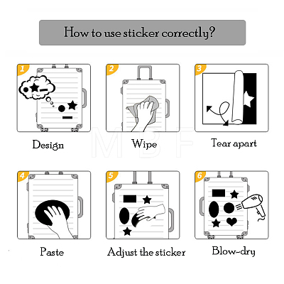 Self-Adhesive Stickers DIY-A037-03-1