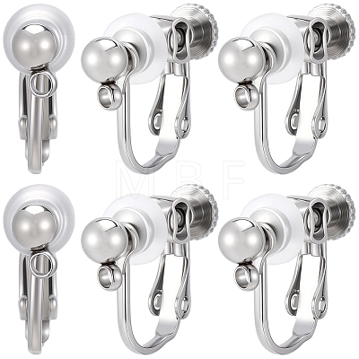 20Pcs 316 Stainless Steel Clip-on Earring Findings STAS-BBC0008-59P-1