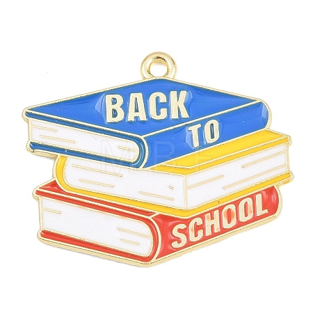 Back to School Alloy Enamel Pendants FIND-E054-02J-1