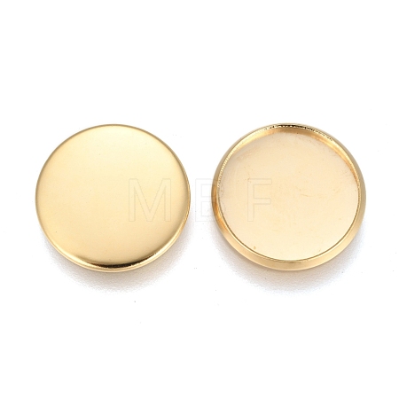304 Stainless Steel Plain Edge Bezel Cups STAS-E460-10G-14MM-1
