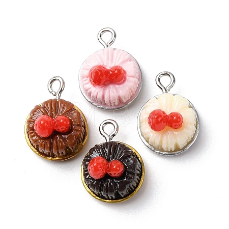 Opaque Resin Pendants RESI-A049-02-1