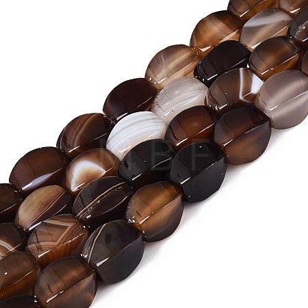 Natural Agate Beads Strands G-Q604-02A-02-1