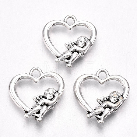 Tibetan Style Alloy Pendants X-TIBE-S323-087AS-RS-1