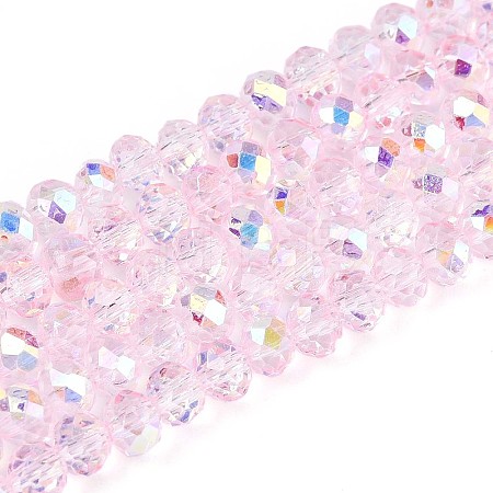 Transparent Glass Beads Strands EGLA-N016-4mm-04-1