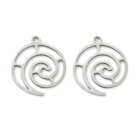 201 Stainless Steel Pendants STAS-F337-02P-1