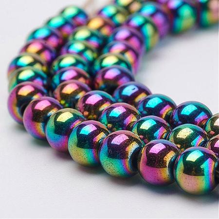 Electroplate Magnetic Synthetic Hematite Strands G-F424-31-5mm-1