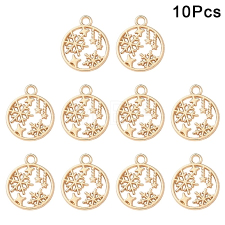 30Pcs Alloy Pendants TIBEP-YW0002-22KCG-1