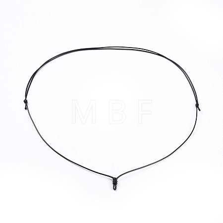 Adjustable Korean Waxed Polyester Cord Necklace Making X-AJEW-JB00493-01-1