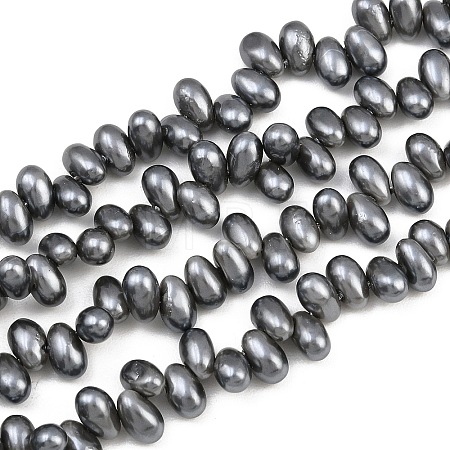 Electroplated Shell Pearl Beads Strands BSHE-B009-A01-5x8mm-02-1