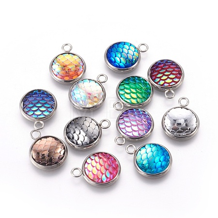 Resin Pendants RESI-L024-M-1