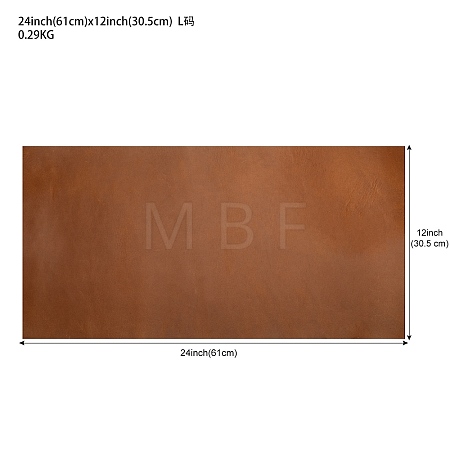 Crazy Horse Leather Placemat AJEW-WH0709-716C-1