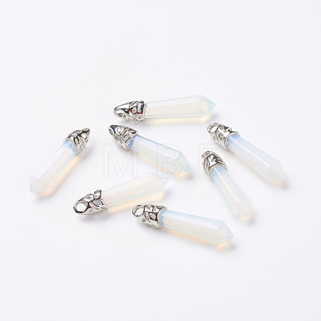 Opalite Pointed Pendants X-G-P309-07-1