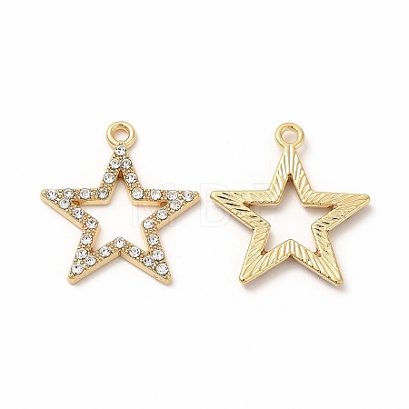 Alloy Rhinestone Pendants PALLOY-I217-19G-1