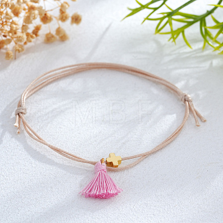 Cotton Tassels Charm Bracelets NZ4276-3-1
