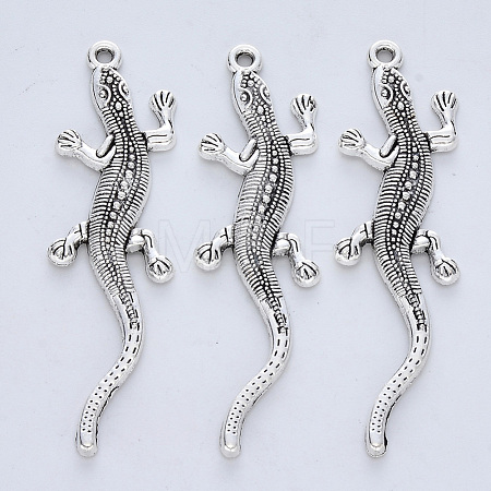 Tibetan Style Alloy Big Pendants TIBE-R316-027AS-RS-1