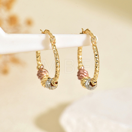 Brass Hoop Earrings KG9891-6-1