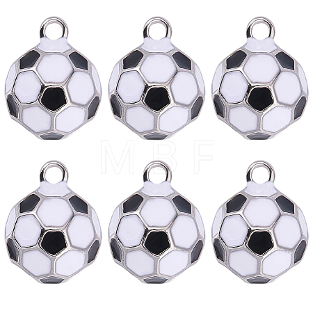 6Pcs Brass Enamel Charms KK-SC0007-75-1