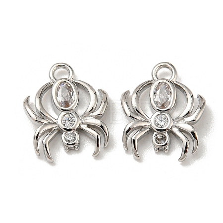 Brass Micro Pave Cubic Zirconia Charms LS-KK-Q809-01P-1