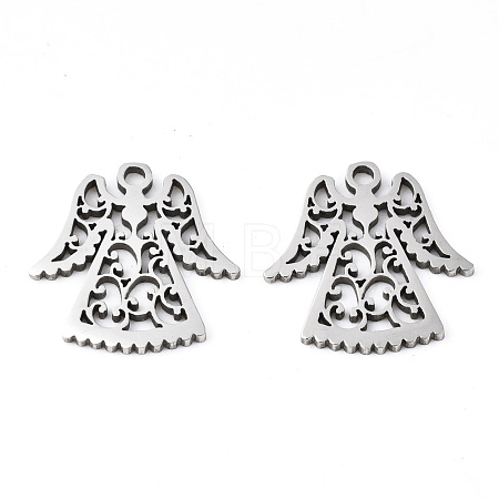 Non-Tarnish 201 Stainless Steel Pendants STAS-Q240-030P-1