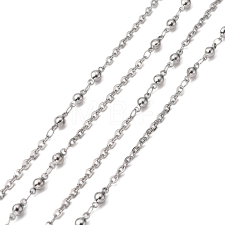 Tarnish Resistant 3.28 Feet 304 Stainless Steel Decorative Rolo Chains X-CHS-E001-03P-1