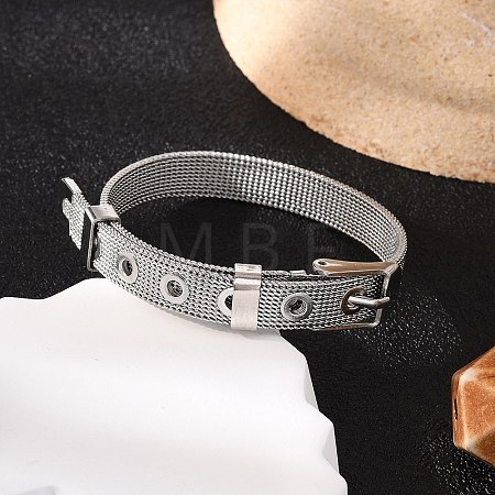 Tarnish Resistant Fashionable Unisex 304 Stainless Steel Watch Band Wristband Bracelets BJEW-F065B-01-1