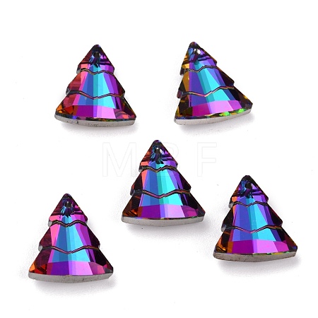 Glass Rhinestone Pendants RGLA-O002-A02-001VO-1