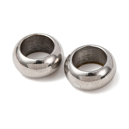 Tarnish Resistant Rondelle 304 Stainless Steel Beads STAS-N020-01-10mm-1