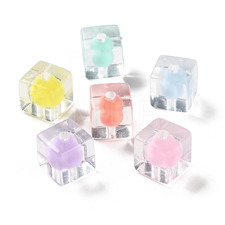Transparent Acrylic Beads OACR-H112-04F-1