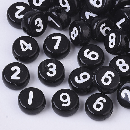 Opaque Acrylic Beads SACR-R243-01-1
