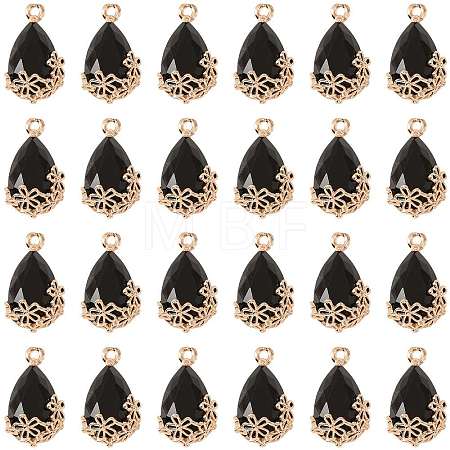 Transparent Glass Pendants GLAA-FZ0001-02C-1