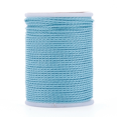 Round Waxed Polyester Cord YC-G006-01-1.0mm-06-1