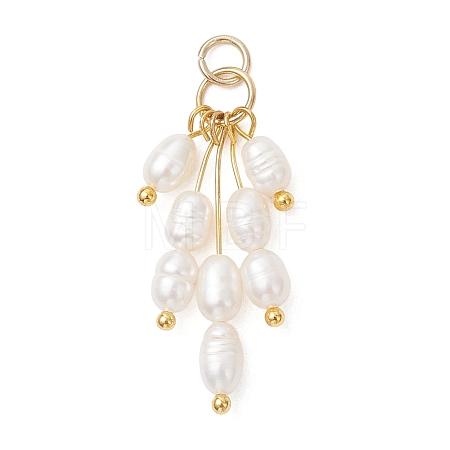 Natural Cultured Freshwater Pearl Pendants PALLOY-JF05104-1