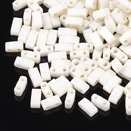 2-Hole Opaque Glass Seed Beads SEED-S023-05A-1