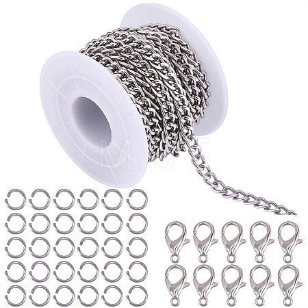 1Roll Aluminium Curb Chains CHA-BM0001-05P-1