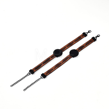 PU Leather Cord Bracelet Making MAK-TAC0002-04EB-04-1